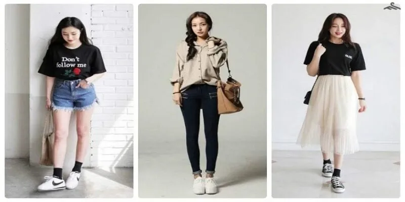 Áo thun phối quần jeans năng động, trẻ trung